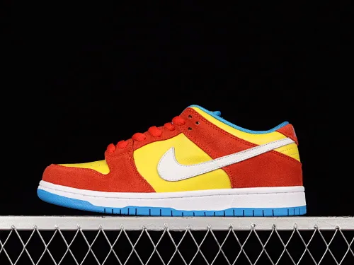 All categories Nk SB Dunk series Nk SB Dunk Low low-top sneakers J version Nk SB Dunk Low Pro "Bart Simpson" yellow orange Simpson SB low-top sports and leisure sneakers BQ6817-602